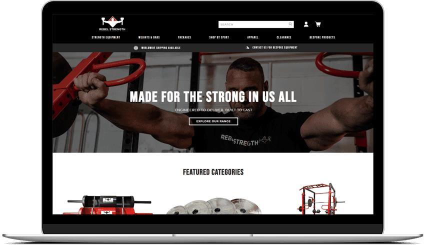 Rebel Strength Predesigned Websites. Inhouse Created Template Websites.